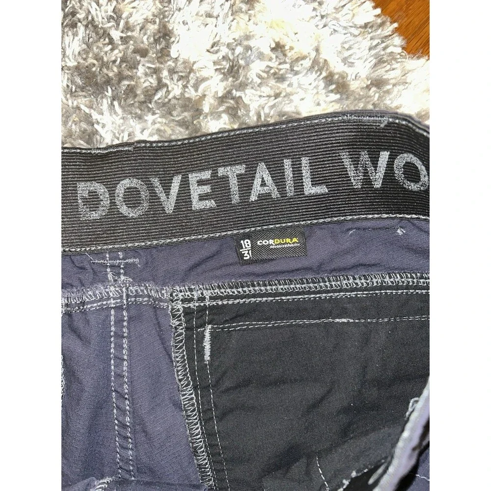 Dovetail Womens Ready Set‎ Cargo Pants 18/30 Navy Blue EMT Organic Cotton Work